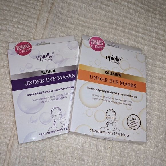 NEW! 2 Boxes Of Under Eye Masks (Rentinol and Collagen) - Picture 1 of 6
